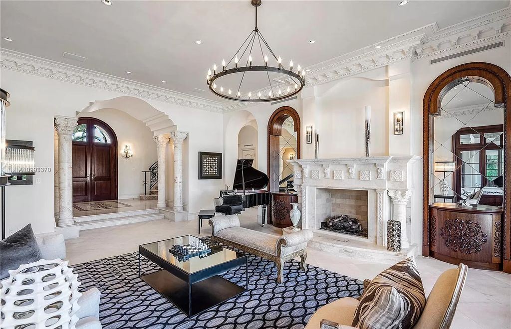 This living area has vintage-inspired carpeting and a modern, calming color scheme. But without the scattered black accouterments, it wouldn't be the same. Using black-in accessories is the ideal technique to direct the glance throughout the room since it pulls the eye and provides it with a place to rest. As seen above, black accessories look fantastic with coffee tables, chandeliers, and other lighting fixtures.
