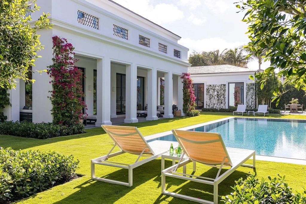 The Home in Palm Beach is a French Contemporary estate built incorporating the finest materials & craftsmanship now available for sale. This home located at 95 Middle Rd, Palm Beach, Florida