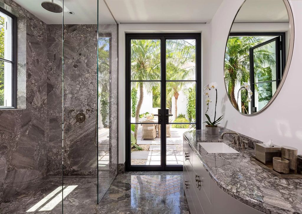 The Home in Palm Beach is a French Contemporary estate built incorporating the finest materials & craftsmanship now available for sale. This home located at 95 Middle Rd, Palm Beach, Florida