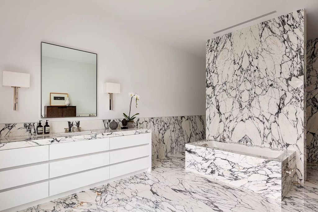 The Home in Palm Beach is a French Contemporary estate built incorporating the finest materials & craftsmanship now available for sale. This home located at 95 Middle Rd, Palm Beach, Florida