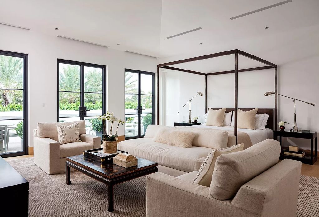 The Home in Palm Beach is a French Contemporary estate built incorporating the finest materials & craftsmanship now available for sale. This home located at 95 Middle Rd, Palm Beach, Florida