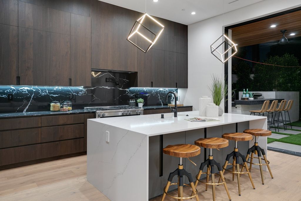 The Los Angeles Home is exquisite new construction modern gem offers sweeping open floorplan with a grand entrance now available for sale. This home located at 729 N Kilkea Dr, Los Angeles, California