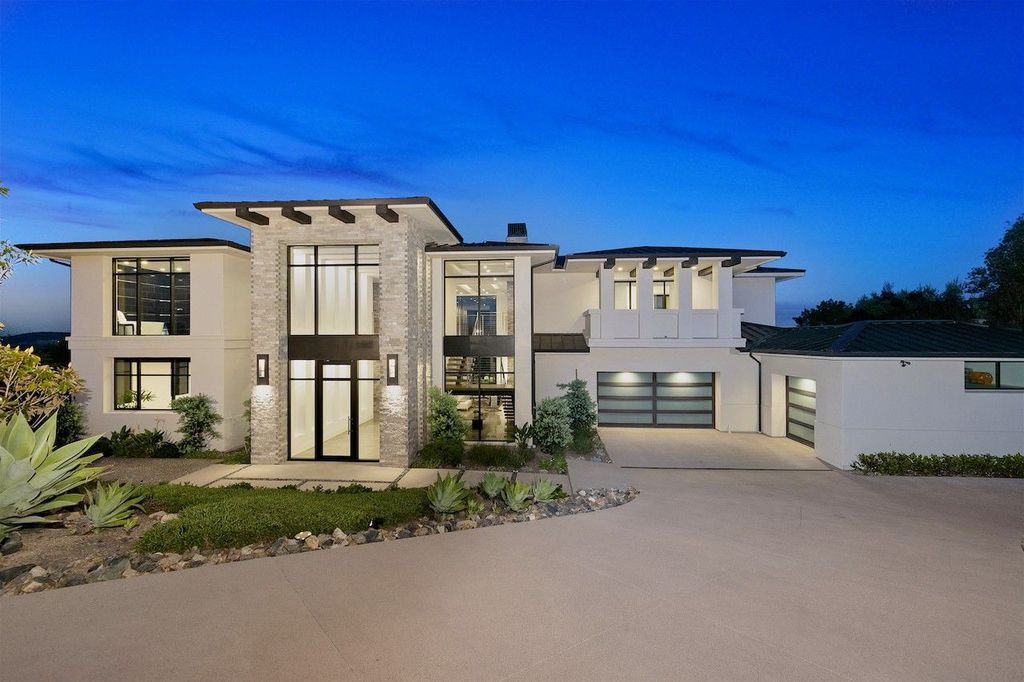 The Home in Rancho Santa Fe is a custom-built, two-story residence in the coveted Cielo community features breathtaking views now available for sale. This home located at 7923 Camino De Arriba, Rancho Santa Fe, California