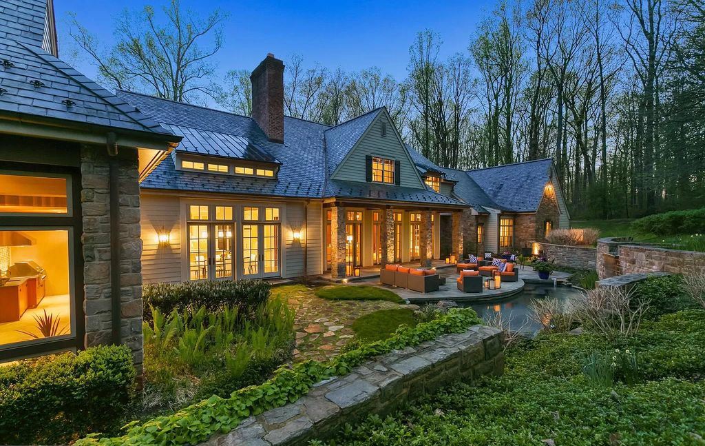 Regardless of Time or Space, This Extraordinarily Impressive Stone Manor in Maryland Priced at $3,960,000 Offers the Source of Enjoyment