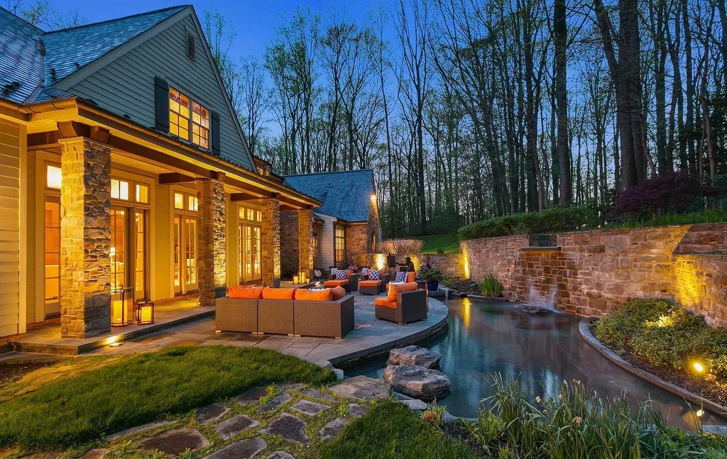 Regardless of Time or Space, This Extraordinarily Impressive Stone Manor in Maryland Priced at $3,960,000 Offers the Source of Enjoyment