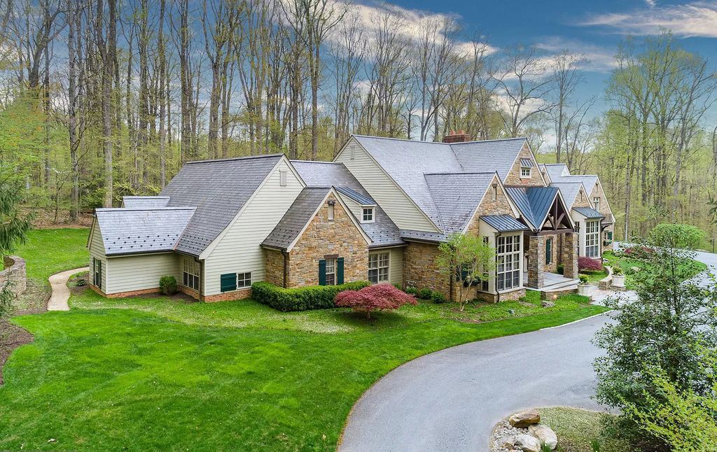 Regardless of Time or Space, This Extraordinarily Impressive Stone Manor in Maryland Priced at $3,960,000 Offers the Source of Enjoyment