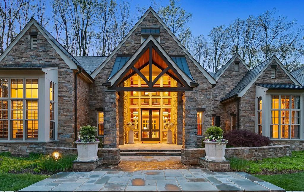 Regardless of Time or Space, This Extraordinarily Impressive Stone Manor in Maryland Priced at $3,960,000 Offers the Source of Enjoyment
