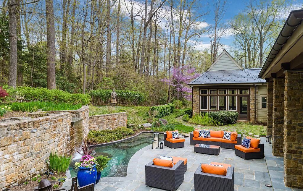 Regardless of Time or Space, This Extraordinarily Impressive Stone Manor in Maryland Priced at $3,960,000 Offers the Source of Enjoyment