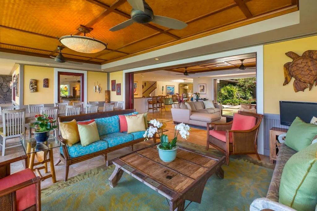 Fabulous Oceanfront Home Enjoys Truly Second-to-none Serenity and Beauty of Hawaiian Island Living Available for 8,737,000