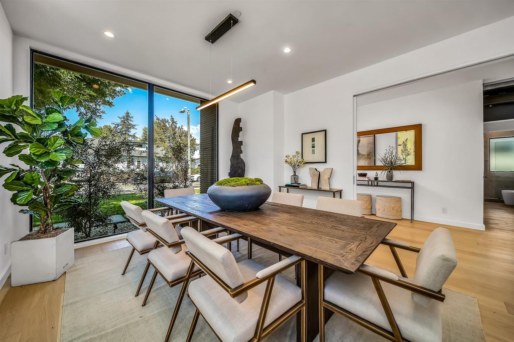 The House in Los Angeles is a brand new estate built from the ground-up with one-of-a-kind high-end features throughout now available for sale. This home located at 3547 Barry Ave, Los Angeles, California