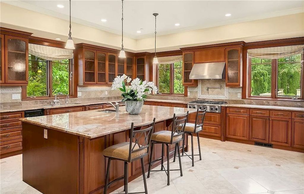 The Enchanting Mansion in Washington is an amazing home now available for sale. This home is located at 8626 NE 24th St, Clyde Hill, Washington