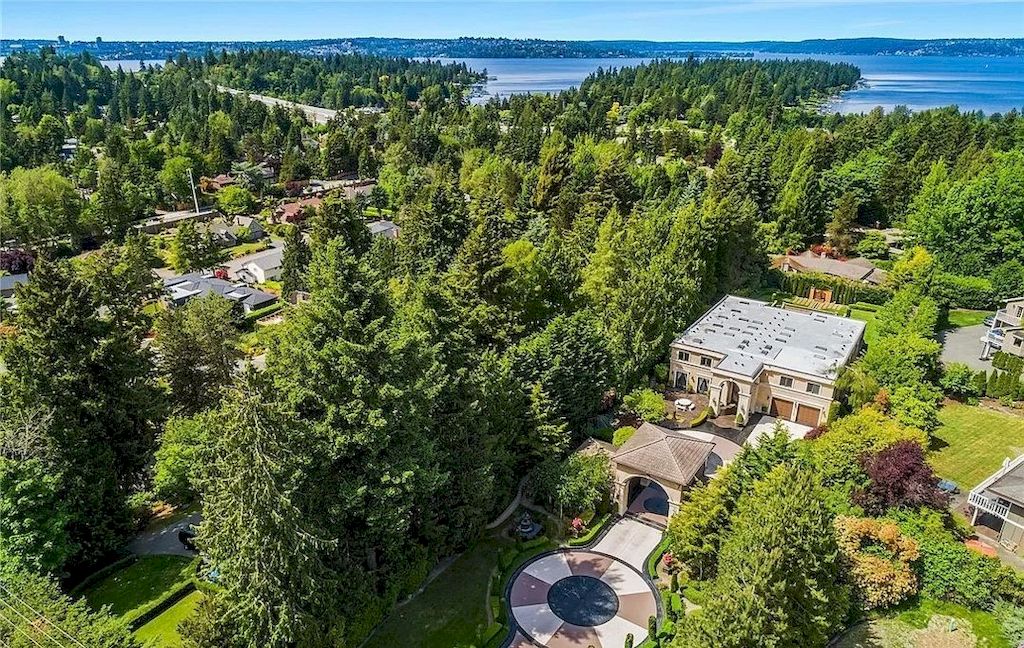 The Enchanting Mansion in Washington is an amazing home now available for sale. This home is located at 8626 NE 24th St, Clyde Hill, Washington