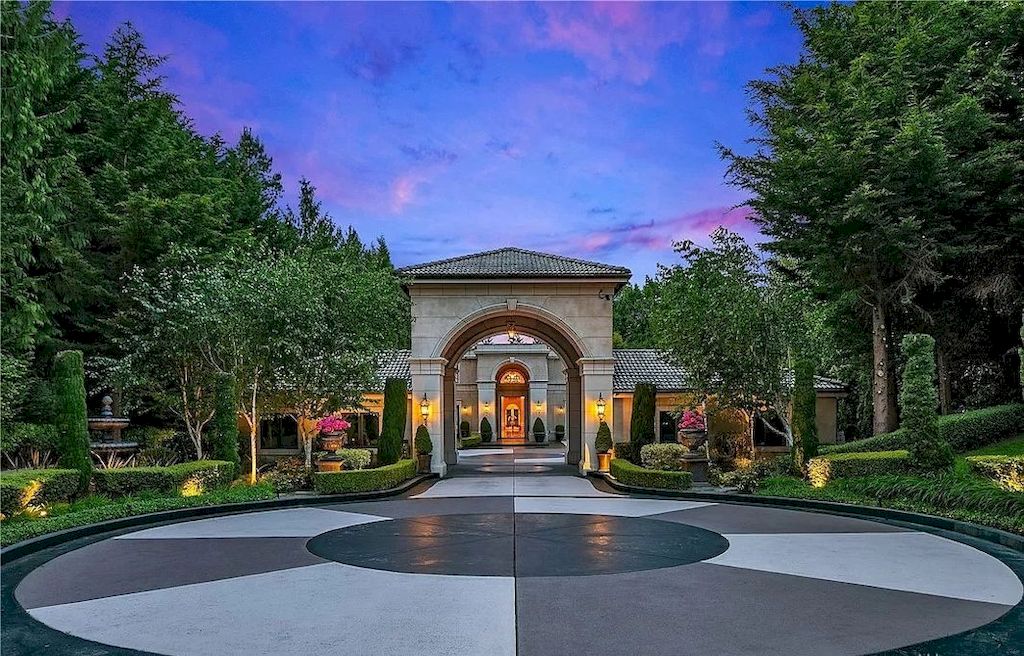 The Enchanting Mansion in Washington is an amazing home now available for sale. This home is located at 8626 NE 24th St, Clyde Hill, Washington