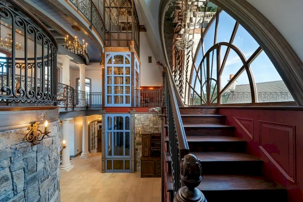 The Endlessly Country Chateau in Oregon is designed and crafted with pieces by local artisans with materials imported from all over the world now available for sale. This home is located at 26480 SW Wilken Ln, West Linn,  Oregon