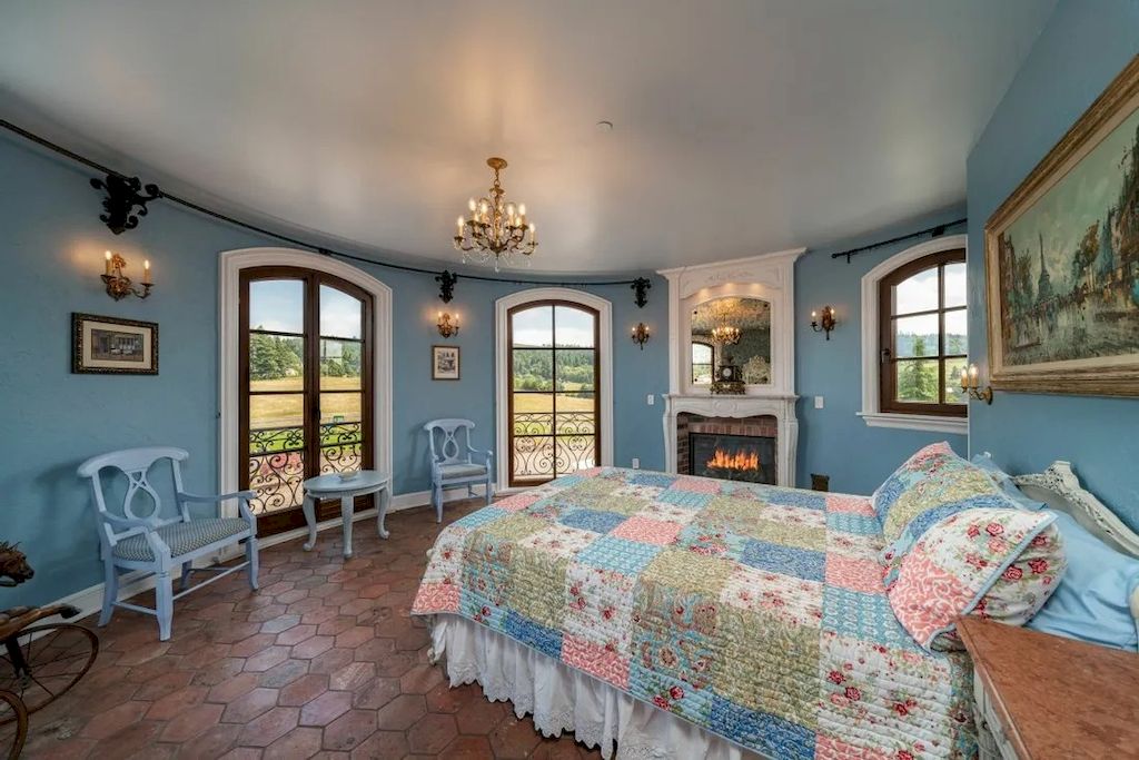 The Endlessly Country Chateau in Oregon is designed and crafted with pieces by local artisans with materials imported from all over the world now available for sale. This home is located at 26480 SW Wilken Ln, West Linn,  Oregon