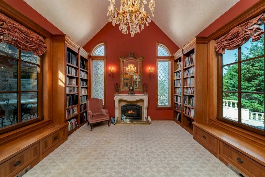 The Endlessly Country Chateau in Oregon is designed and crafted with pieces by local artisans with materials imported from all over the world now available for sale. This home is located at 26480 SW Wilken Ln, West Linn,  Oregon