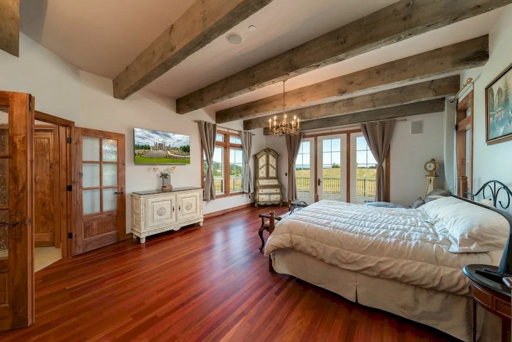 The Endlessly Country Chateau in Oregon is designed and crafted with pieces by local artisans with materials imported from all over the world now available for sale. This home is located at 26480 SW Wilken Ln, West Linn,  Oregon
