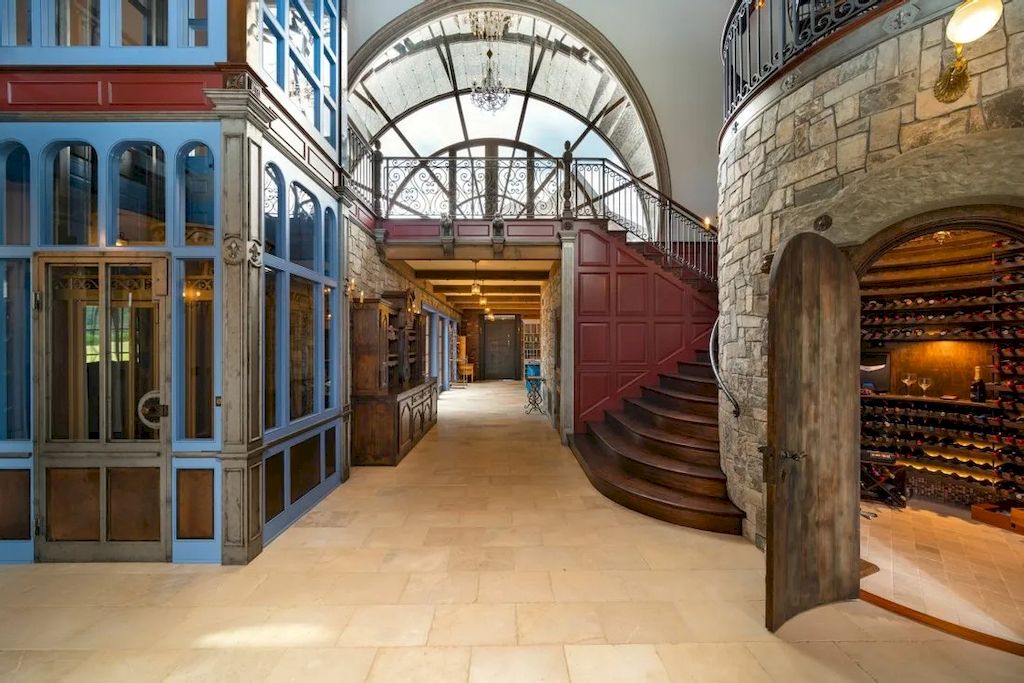 The Endlessly Country Chateau in Oregon is designed and crafted with pieces by local artisans with materials imported from all over the world now available for sale. This home is located at 26480 SW Wilken Ln, West Linn,  Oregon
