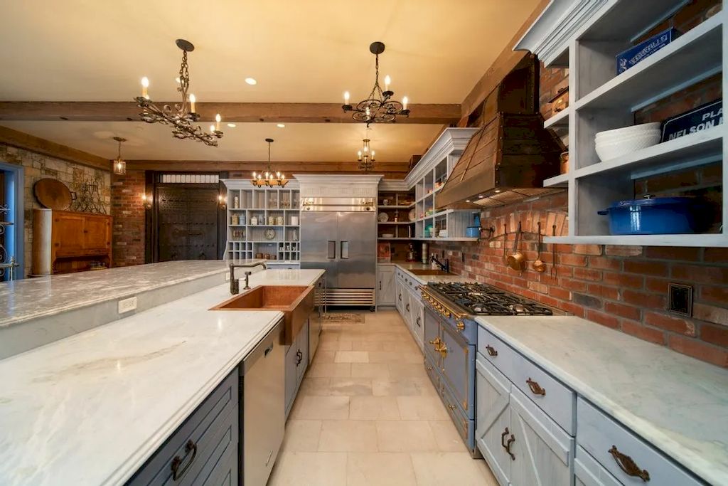 The Endlessly Country Chateau in Oregon is designed and crafted with pieces by local artisans with materials imported from all over the world now available for sale. This home is located at 26480 SW Wilken Ln, West Linn,  Oregon