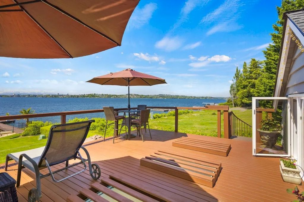 The Waterfront Home in Washington offers shimmering views of the water, city & mountains now available for sale. This home is located at 3261 Evergreen Point Rd, Medina, Washington