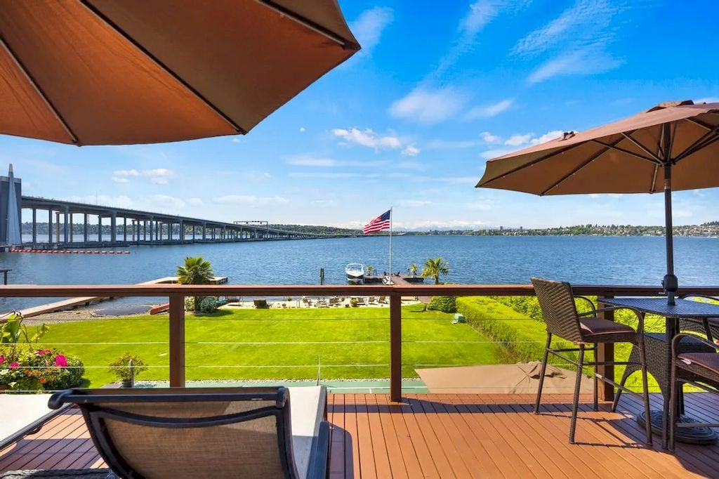 The Waterfront Home in Washington offers shimmering views of the water, city & mountains now available for sale. This home is located at 3261 Evergreen Point Rd, Medina, Washington