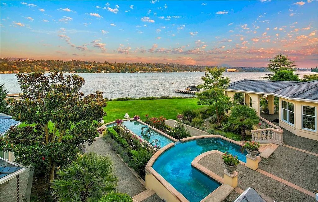 The Waterfront Estate in Washington offers meticulous craftsmanship & unmatched quality now available for sale. This home is located at 5330 Butterworth Rd, Mercer Island, Washington