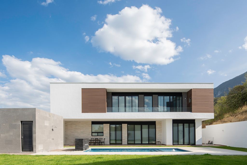 GS House a Contemporary White Three story House by Nova Arquitectura 5