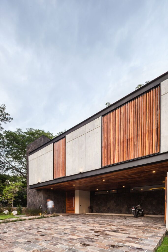 Hilca House Combines Stone Concrete Wood by Di Frenna Arquitectos 10