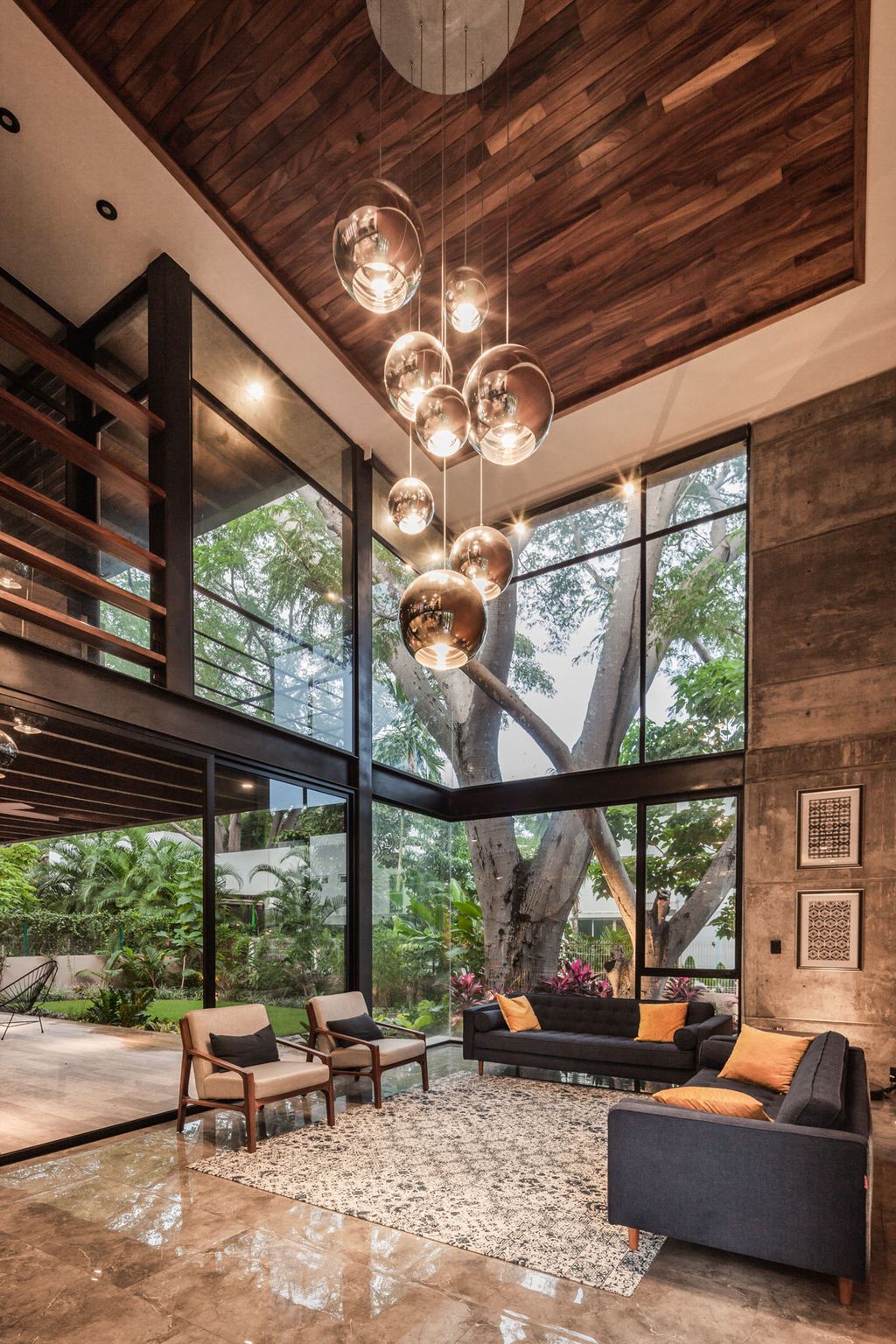 Hilca House Combines Stone Concrete Wood by Di Frenna Arquitectos 12