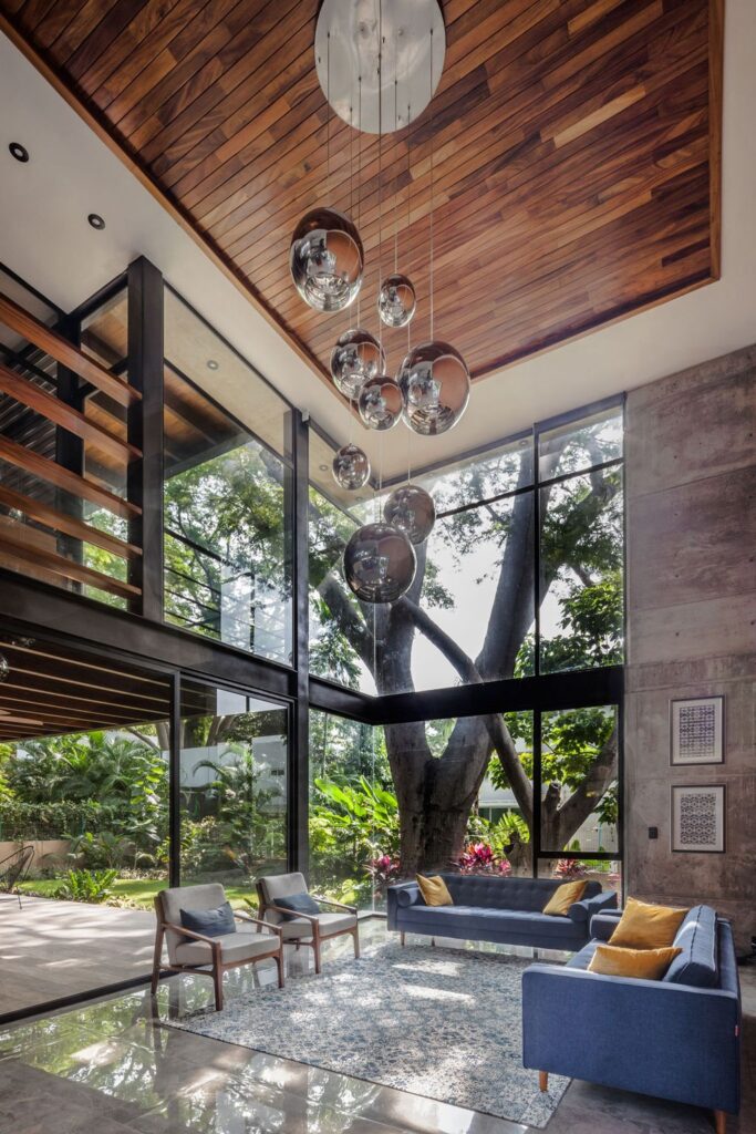 Hilca House Combines Stone Concrete Wood by Di Frenna Arquitectos 3