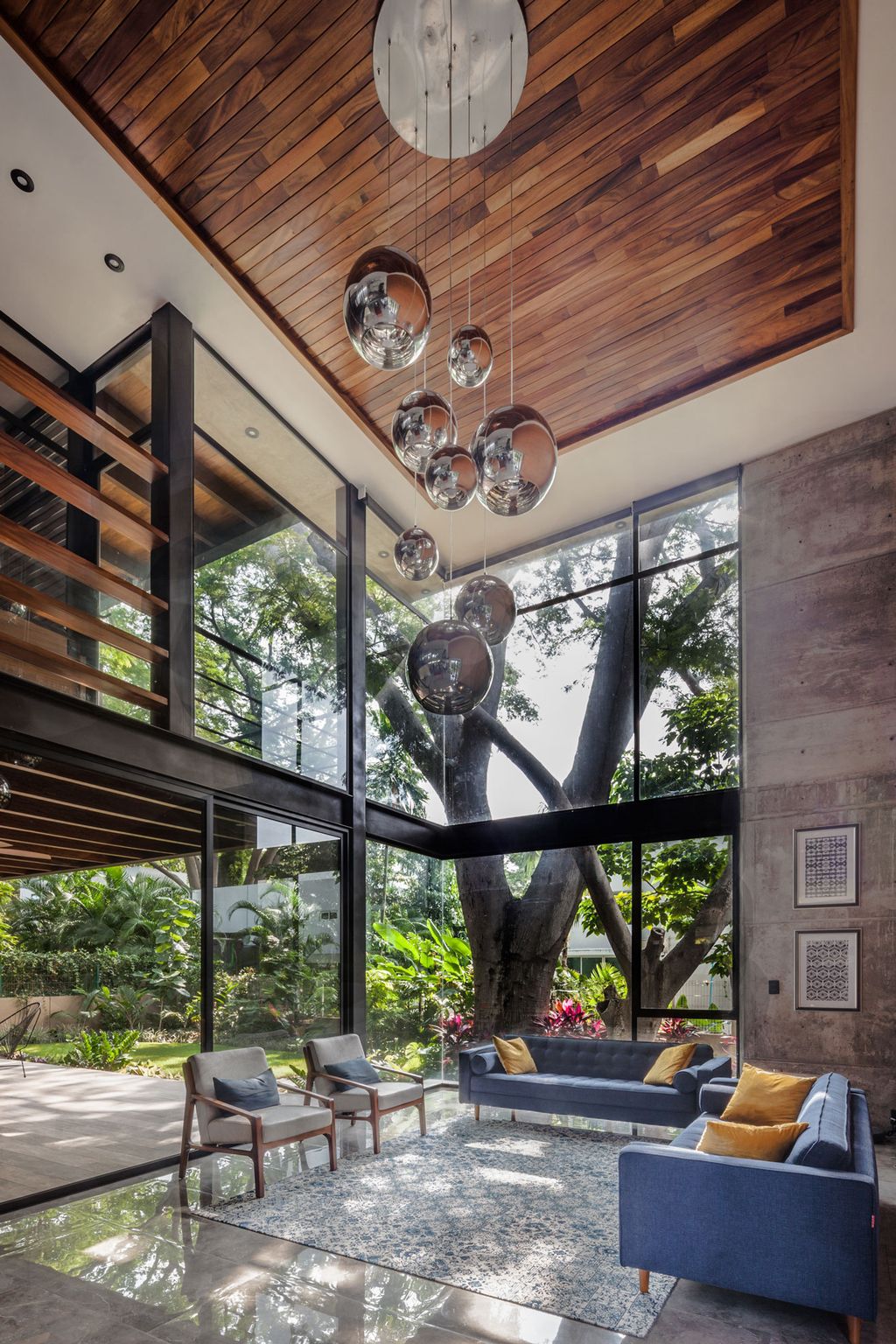 Hilca House Combines Stone Concrete Wood by Di Frenna Arquitectos 3
