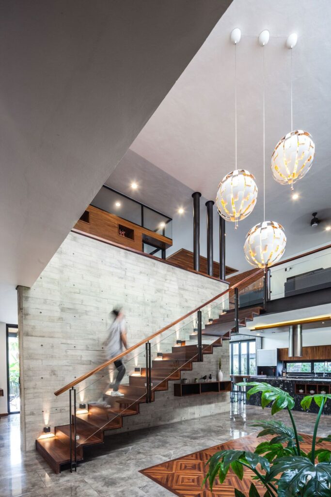 Hilca House Combines Stone Concrete Wood by Di Frenna Arquitectos 7