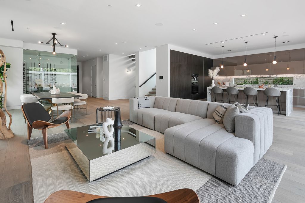 The Home in Los Angeles is a 2021 construction with exquisite Italian finishes featuring rooftop deck, basement and large lot now available for sale. This home located at 716 N Fuller Ave, Los Angeles, California