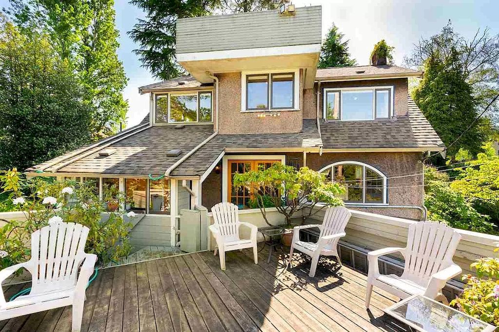 The Lovely House in Vancouver is surrounded by incredible gardens now available for sale. This home is located at 2588 Courtenay St, Vancouver, BC V6R 3X3, Canada