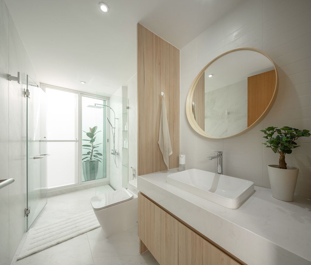 Pie House An Impressive White Concrete Block by Greenbox Design 29