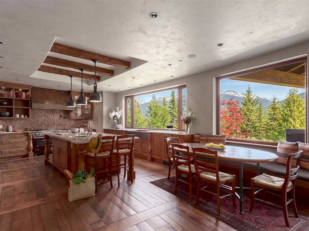 The Stone Timber House in Whistler is a secluded gated residence now available for sale. This home is located at 5476 Stonebridge Pl, Whistler, BC V0N 1B3, Canada