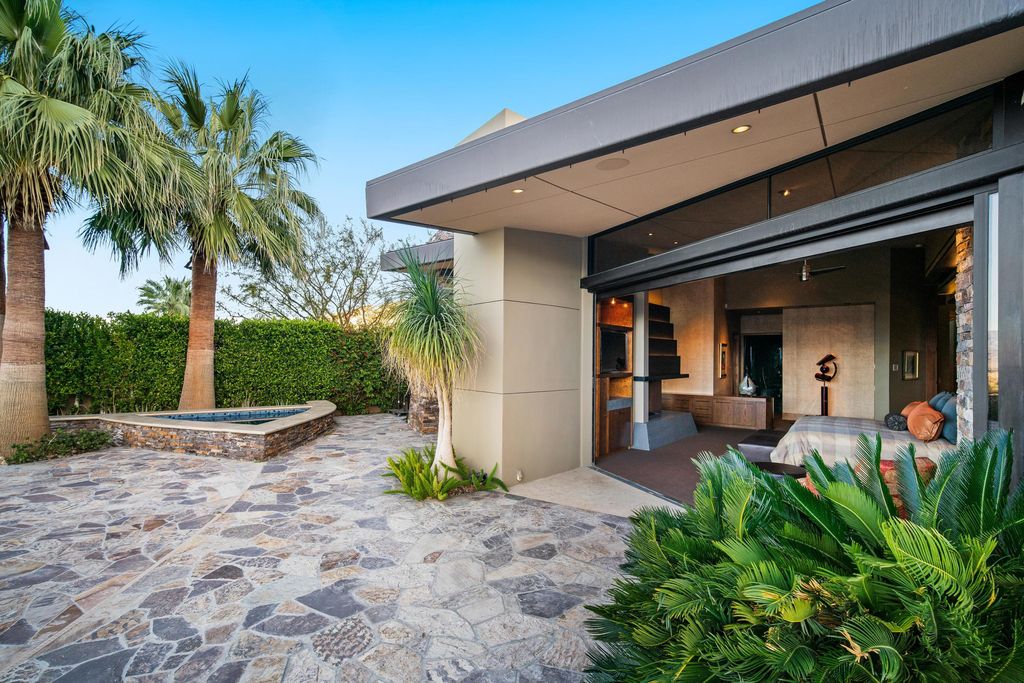 The Home in Rancho Mirage is a hillside estate with views of the Coachella Valley desert - One of the finest homes Mirada Estates now available for sale. This home located at 55 Granite Ridge Rd, Rancho Mirage, California