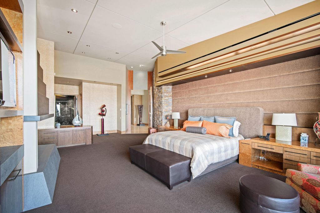 The Home in Rancho Mirage is a hillside estate with views of the Coachella Valley desert - One of the finest homes Mirada Estates now available for sale. This home located at 55 Granite Ridge Rd, Rancho Mirage, California