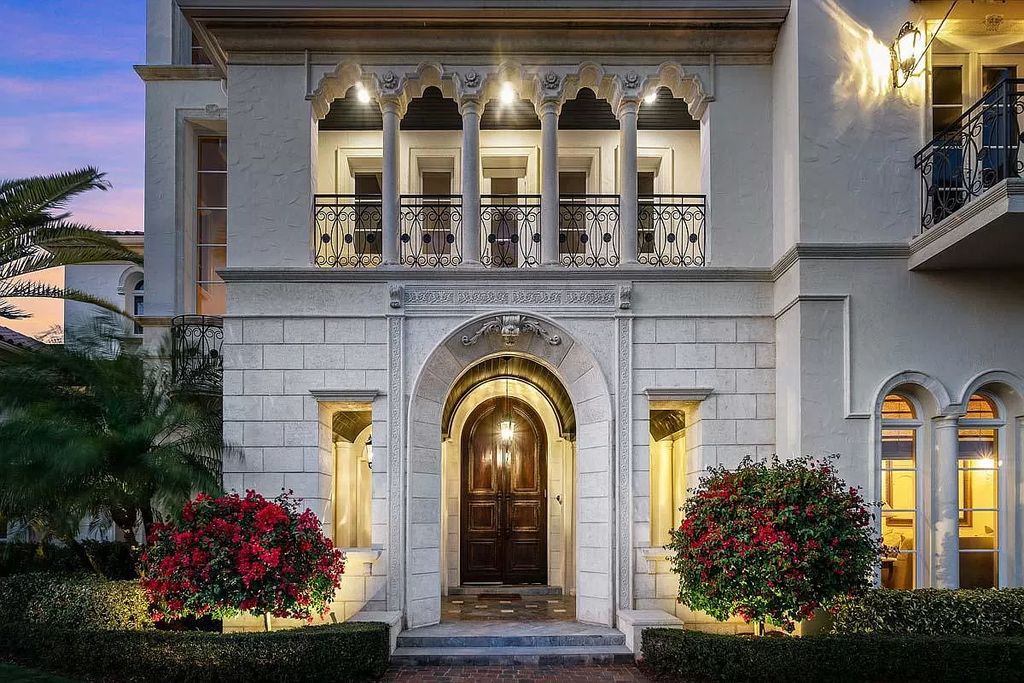 The Boca Raton Home is a luxurious five-bedroom estate complemented by the refreshed decor, seamlessly blending clean lines and traditional elegance now available for sale. This home located at 1869 Sabal Palm Dr, Boca Raton, Florida