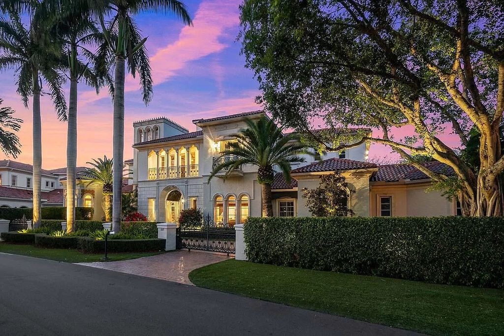 The Boca Raton Home is a luxurious five-bedroom estate complemented by the refreshed decor, seamlessly blending clean lines and traditional elegance now available for sale. This home located at 1869 Sabal Palm Dr, Boca Raton, Florida