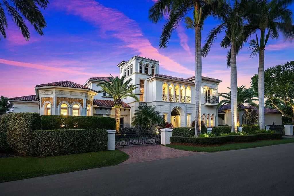 The Boca Raton Home is a luxurious five-bedroom estate complemented by the refreshed decor, seamlessly blending clean lines and traditional elegance now available for sale. This home located at 1869 Sabal Palm Dr, Boca Raton, Florida