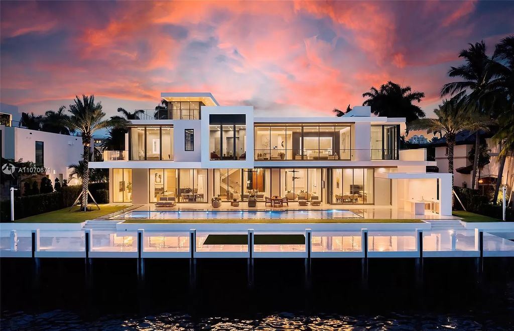 The Mansion in Fort Lauderdale is a luxurious masterpiece features vast Intracoastal views and generous entertaining spaces now available for sale. This home located at 2412 Laguna Dr, Fort Lauderdale, Florida
