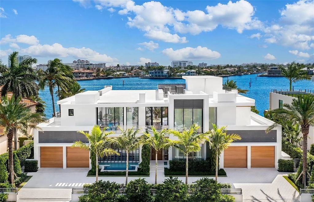 The Mansion in Fort Lauderdale is a luxurious masterpiece features vast Intracoastal views and generous entertaining spaces now available for sale. This home located at 2412 Laguna Dr, Fort Lauderdale, Florida