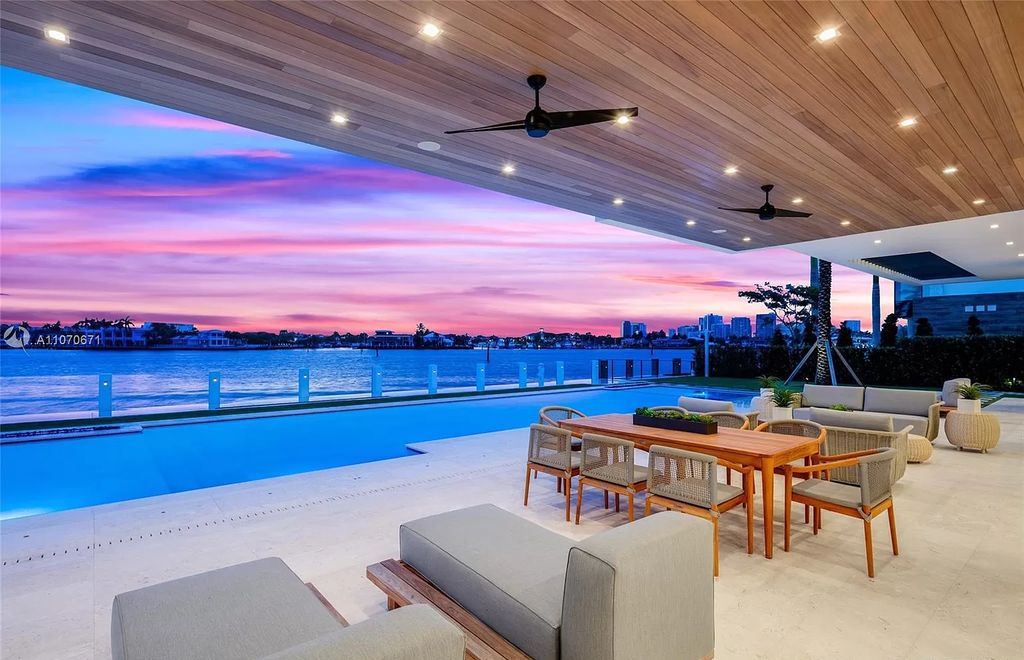 The Mansion in Fort Lauderdale is a luxurious masterpiece features vast Intracoastal views and generous entertaining spaces now available for sale. This home located at 2412 Laguna Dr, Fort Lauderdale, Florida
