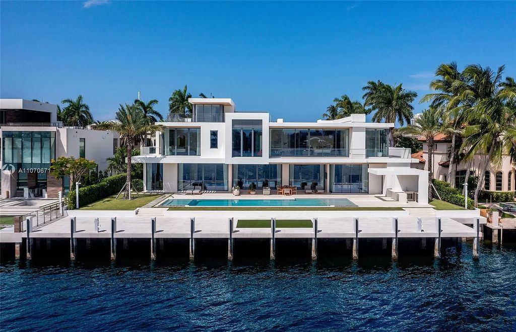 The Mansion in Fort Lauderdale is a luxurious masterpiece features vast Intracoastal views and generous entertaining spaces now available for sale. This home located at 2412 Laguna Dr, Fort Lauderdale, Florida