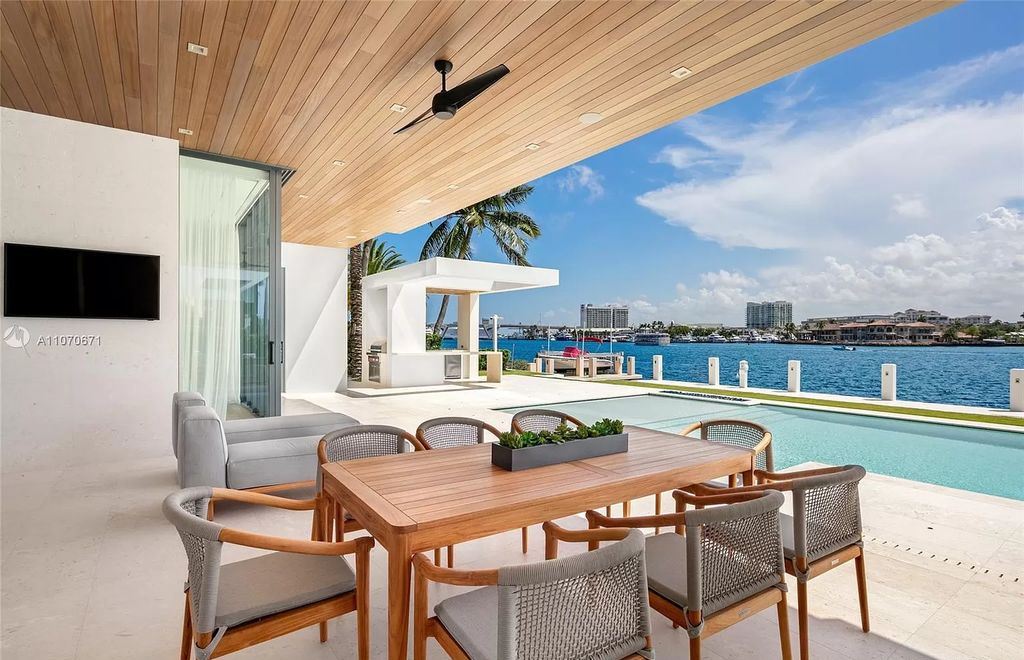 The Mansion in Fort Lauderdale is a luxurious masterpiece features vast Intracoastal views and generous entertaining spaces now available for sale. This home located at 2412 Laguna Dr, Fort Lauderdale, Florida