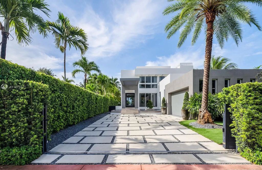The Home in Miami Beach is a custom built masterpiece offers 6,000 sf of meticulously crafted living space along with gorgeous finishes now available for sale. This home located at 672 S Shore Dr, Miami Beach, Florida