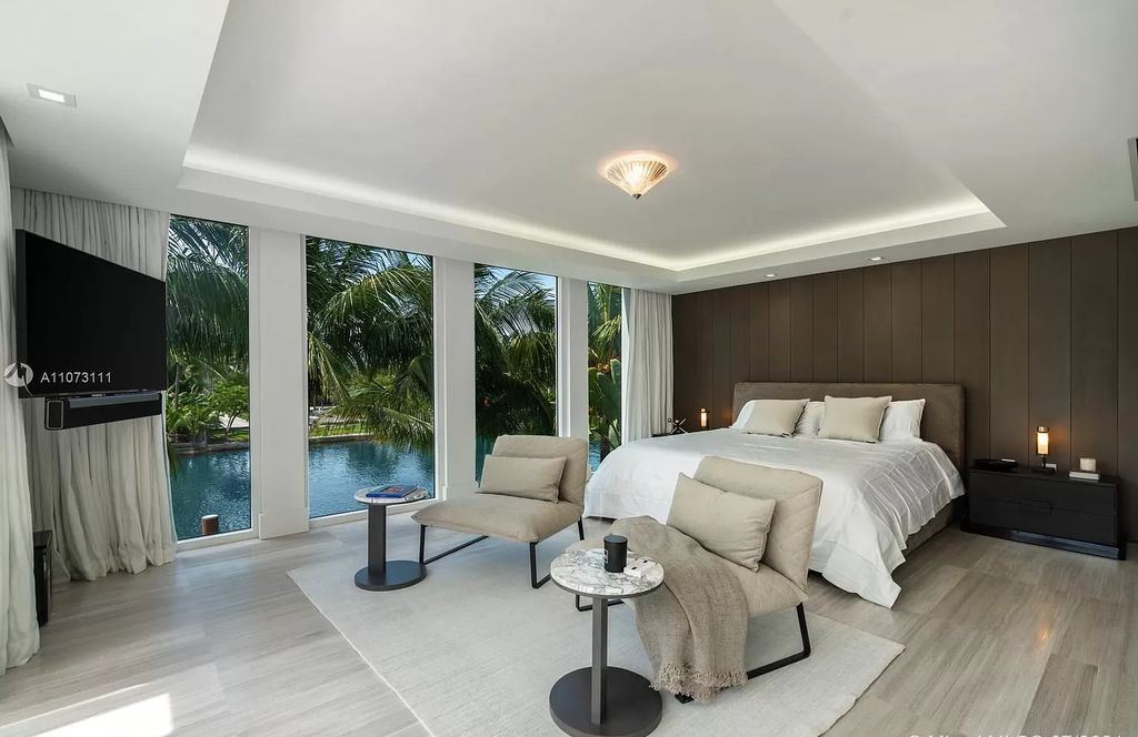 The Home in Miami Beach is a custom built masterpiece offers 6,000 sf of meticulously crafted living space along with gorgeous finishes now available for sale. This home located at 672 S Shore Dr, Miami Beach, Florida