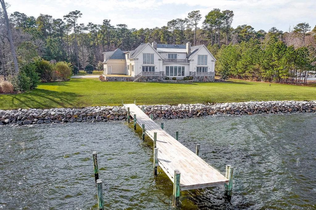 Spectacular French Country Style House by the Miles River, Maryland Hits Market for $3,495,000