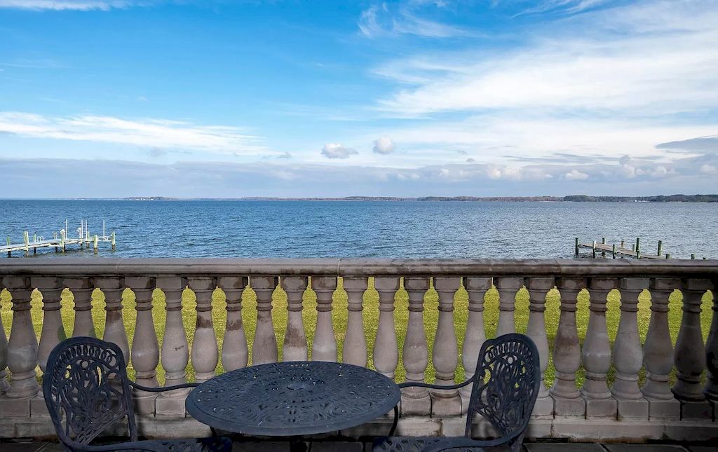 Spectacular French Country Style House by the Miles River, Maryland Hits Market for $3,495,000